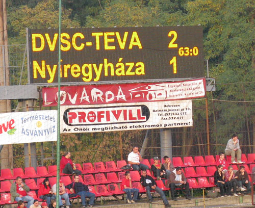 Felavatták az új eredményjelzőt