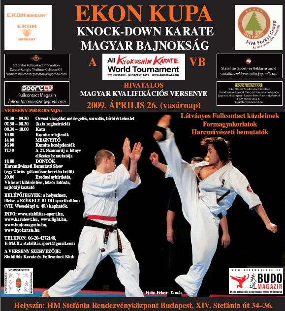 Interjú Kalmár Árpáddal a Nyílt Kyokushin Karate VB Kvalifikációs Magyar Bajnokság főszervezőjével