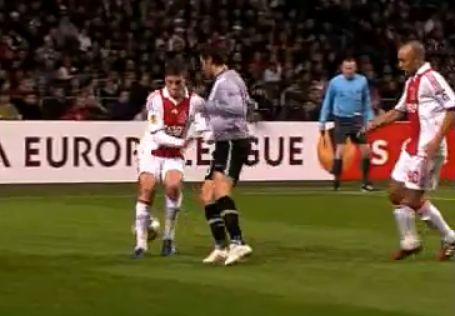 Del Piero (szürkében) jó formában játszott az Ajax ellen