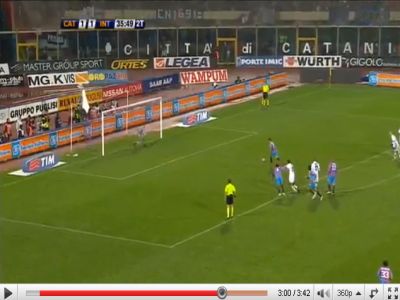 Catania - Inter: 3-1