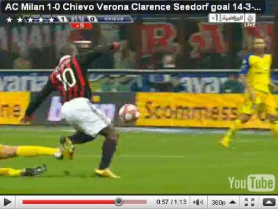 Seedorf bombája a Chievo ellen