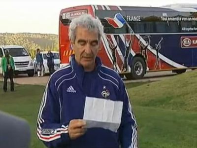 Domenech levélben olvasta fel a játékosok álláspontját