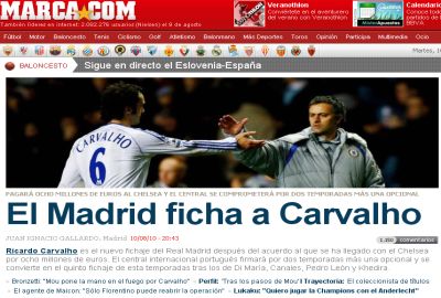 Carvalho és Mourinho újra együtt
