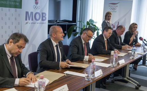 A MOB, a minisztériumok és Nemzeti Sportközpontok együttműködése megállapodása